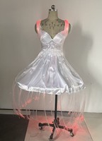 Robe de tutu classique en fibre optique pour femmes |   Tenue de performance lumineuse pour la scène, la compétition et les spectacles de danse