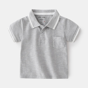 Polo à manches courtes pour garçons, tendance urbaine, style décontracté, pour l'extérieur et la maison - Product Image 4