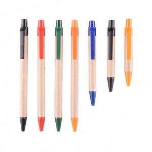 Bolígrafo Ecológico Promocional de Oficina, de Plástico y Papel Kraft Reciclado, con Impresión de Logotipo Personalizado, Escritura Fluida de 1.0 mm, Novedoso - Product Image 3