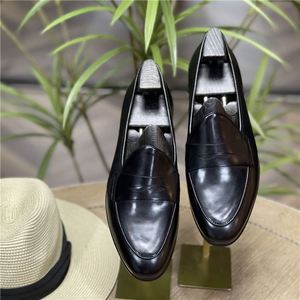 Mocassins britanniques de printemps pour hommes - Autres chaussures décontractées et habillées à bout carré, à lacets, pour affaires, antidérapantes, légères et respirantes - Product Image 1