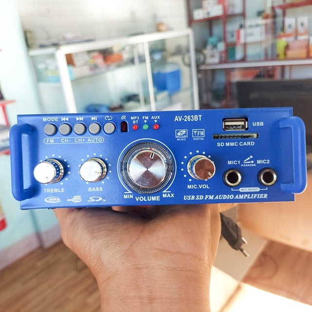 Professional Audio Amplificador De Audio AV-263BT Hot Sale with CE Certificate Metal Material
