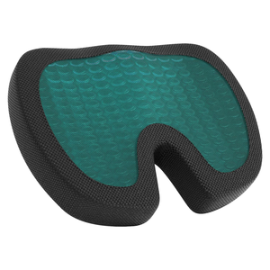 <span class=keywords><strong>Coussin</strong></span> de siège <span class=keywords><strong>ergonomique</strong></span> en mousse à mémoire de forme avec surface en gel, tissu personnalisable respirant et frais, rempli d'air en <span class=keywords><strong>bambou</strong></span> pour une utilisation en extérieur en voiture - Product Image 1