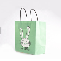 Sac en papier Kraft vert de luxe, prix de gros, cadeau artisanal personnalisé, Shopping alimentaire imprimé