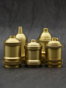 Grand support de lampe à suspension Edison rétro à tête unique en laiton et cuivre avec pièces entièrement en cuivre 111V~240V Chine - Product Image 6