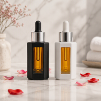 40ml Polygon-Dickwandglasflasche in Wunschfarbe OEM Kosmetikbehälter für Hautpflegeserum & Ätherisches Öl