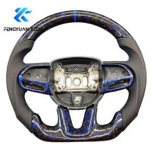 Volant de voiture en fibre de carbone avec LED pour <span class=keywords><strong>Dodge</strong></span> <span class=keywords><strong>Ram</strong></span> 1500 Charger Challenger <span class=keywords><strong>SRT</strong></span> 2015 2016 2017 2018 2019 <span class=keywords><strong>2020</strong></span> 2021 2022 2023 2024 - Product Image 5