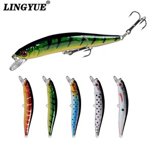 Leurres de pêche Minnow à longue portée, flottants, avec hameçon triple pour la pêche au Jerk - Product Image 6