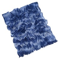 Hijab respirant 100% viscose, écharpe imprimée, châles en rayonne pashmina avec franges pour femmes musulmanes, tie-dye