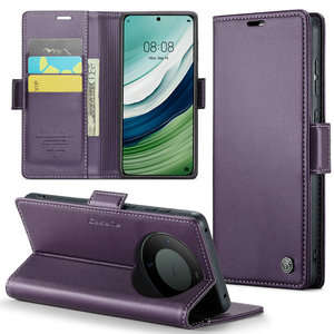 CaseMe étui portefeuille en cuir à blocage RFID pour Huawei Mate 60 avec chargement sans fil étui magnétique à rabat pour Huawei Mate 60 Cover - Product Image 1