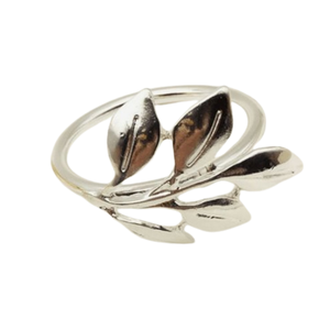 Classic Stylish Gold Finished Leaf <b>Napkin</b> Ring for Table Decoration Indoor & Outdoor Tissue Holder Decorative Metal <b>Napkin</b> Ring - Product Image 2