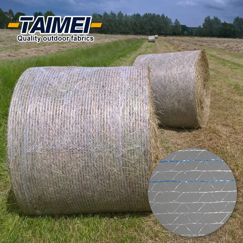 Plastic Nets Hay Bale Net Wrap Silage Tarp Custom Size Silage Film Mulching Plastic Bale Wrap Net