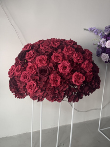 Handmade Hiện Đại Nhân Tạo Rượu Vang Màu Đỏ Lụa Hoa Quả Bóng 80Cm Bảng Trang Trí Nội Thất Trung Tâm Cho Đám Cưới Giáng Sinh Tốt Nghiệp Những dịp - Product Image 3