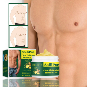 Eelhoe Ensemble <span class=keywords><strong>de</strong></span> crème raffermissante pour seins pour hommes Traitement <span class=keywords><strong>de</strong></span> raffermissement <span class=keywords><strong>de</strong></span> la poitrine pour éliminer l'excès <span class=keywords><strong>de</strong></span> graisse Produit <span class=keywords><strong>de</strong></span> beauté et <span class=keywords><strong>de</strong></span> soins personnels - Product Image 3