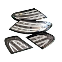 Feux arrière noirs pour Mercedes Benz Classe C C205 Coupé, feux arrière LED série Venom, feux arrière transparents