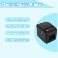 Venta caliente 80mm Impresora térmica de recibos de escritorio POS con interfaz USB + LAN Fábrica en stock Compatible Windows Linux Android