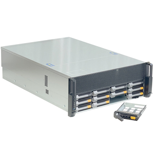 ZhenLoong X412 4U 12 bay rack server chassis case 4 GPU 11 PCI slot HDD hot swap U.2 NVMe SATA SAS supporto MB X11DRG X12DPG-QT6 - Product Image 1