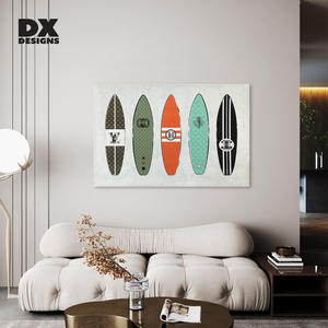 DX Designs <span class=keywords><strong>Peinture</strong></span> à l'huile moderne et minimaliste Texture géométrique <span class=keywords><strong>abstraite</strong></span> Art encadré Décoration murale sur toile pour bureau et salon - Product Image 6
