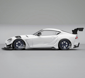 Faldas laterales de fibra de carbono estilo <span class=keywords><strong>IGS</strong></span> para Toyota para Supra GR A90 A91 MK5 2019-2025 ING Style Bodykit - Product Image 5