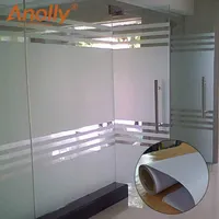 Anolly 1.22x50M kendinden yapışkanlı buzlu pencere camı filmi buzlu cam çıkartması