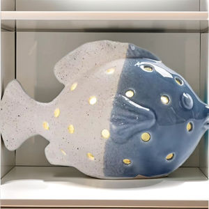 Chất Lượng Cao Bắc Âu Gốm Và Sứ Cá Bức Tượng Nhỏ Với Ánh Sáng LED Trẻ Em Bảng Phụ Kiện Và Trang Trí Nội Thất Quà Tặng - Product Image 4