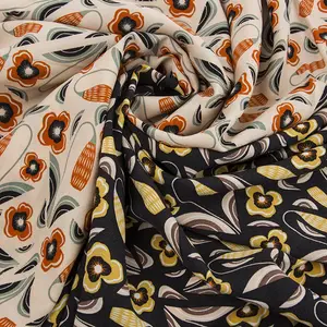 Nieuwe Mode Geen Moq 100% Polyester Afrikaanse Stoffen Watermerk Bedrukt Stof Voor Jurken Kleding
