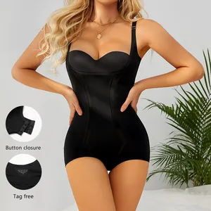 High Quality Wholesale 2022 Wireless Tummy Control Fajas Butt Lifter Body Shaper Mesh Shapewear Bodysuit Waist Trainer Shapers