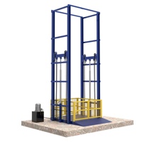 Ascenseur de marchandises d'entrepôt, élévateur hydraulique vertical de marchandises, plateforme personnalisée