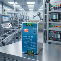 Alimentation sur rail DIN MEANWELL NDR-240-24 240W 24V 10A avec alimentation à découpage, en promotion, compteur de doigts