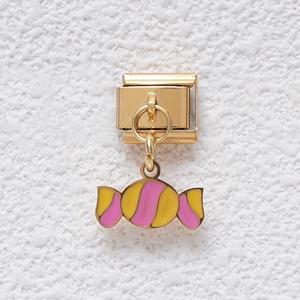 2025 New Stainless Steel Italian Charms 18k Gold Plated Color <b>rainbow</b> <b>Candy</b> Italian Charm Pendant Bracelet - Product Image 3