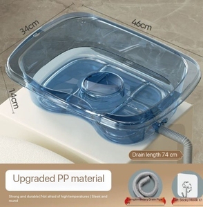 Lavabo rond en plastique plat pour la maison Bassin de confinement pour femmes enceintes âgées Patient pratique - Product Image 4