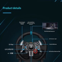 Volant de course Logitech G29 Driving Force avec pédales, retour de force à double moteur, 900 degrés pour PS5, PS4, PC, Sim Racing