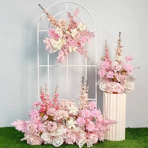 <strong>Artificial</strong> Silk Peach Flower with 7 <strong>Branches</strong> Pink White Faux Silk Cherry <strong>Tree</strong> Blossom for Wedding Spring Garden Decor