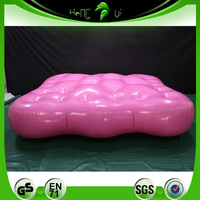 Lit d'eau gonflable rose brillant Jouet de piscine Matelas gonflable Flotteur