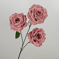 Vente chaude en gros soie artificielle Rose tissu coloré Ins Multi couleurs mariage fleurs décoratives pas cher pour la Saint-Valentin