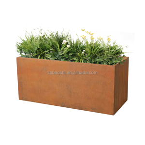Planteur durable de <span class=keywords><strong>pot</strong></span> de boîte à fleurs de conception classique simple d'emballage plat pour les plantes extérieures et la décoration de jardin - Product Image 1