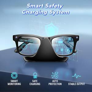 Estación de acoplamiento de soporte de cargador de escritorio para gafas inteligentes Meta Ray-Ban Wayfarer, Skyler, Headliner, entrada Oakley, estado LED - Product Image 3