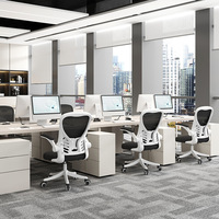 Chaise d'ordinateur confortable pour longues périodes de travail assis, idéale pour le bureau à domicile, les dortoirs, les études, les étudiants universitaires, avec dossier incurvé en maille et réglage en hauteur
