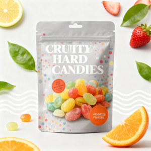 Pochette zippée debout personnalisée pour en-cas, bonbons, friandises, emballage en mylar, sac en aluminium - Product Image 1