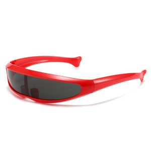 แว่นกันแดดทรงโดลฟิน Y2K รุ่นฮิต UV400 สำหรับผู้ชายและผู้หญิง กรอบ PC - Product Image 4
