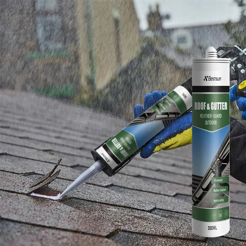 High quality roofing waterproof silicone neutral cure gutter caulking silicone sealant