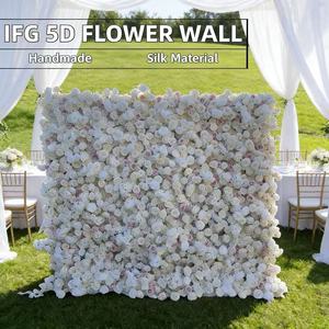 Panneau mural de fleurs artificielles 5D ultra-réaliste 8x9 pieds pour la décoration de jardin et d'événements festifs - Product Image 5