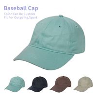 Sombrero de papá liso sin estructura de 6 paneles, bordado personalizado, gorra de béisbol ajustable de tamaño para niños