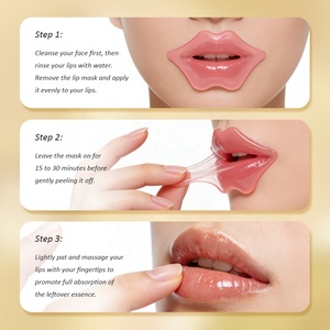 Gel Humectante Antiarrugas para <span class=keywords><strong>Labios</strong></span>, Ácido <span class=keywords><strong>Hialurónico</strong></span>, Mascarilla Labial de Cristal Rosa, Cuidado Nocturno, Mascarilla Labial de Colágeno - Product Image 6