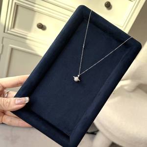 Conjunto de Joyería Romántico de Plata Pura S925 con Doble Diamante de Polen y Flor de Cerezo, Estilo Palacio de Lujo, Collar, Pulsera, Anillo y Perlas - Product Image 4