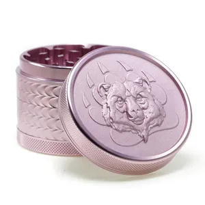 4 layer relief pattern new design 63MM aluminum alloy smoke grinder 99960