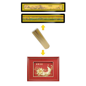 Công Nghệ PVD Bán Chạy Lá Vàng Cát Thô 24K Cho Tranh Thủ Công Vàng Và Hoa Hồng Lá Vàng - Product Image 4