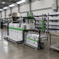 Extrudeuse Monovis Robuste Haute Capacité Lvdao 37kW 380V/220V avec Moteur PLC et Boîte de Vitesses à Roulements 6000kg LDPE PP PA PC Zhejiang 1
