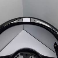 Volant en cuir et fibre de carbone avec LED pour Mercedes Benz W204 W205 W211 W212 W213 W167 W218 W221 W222 E63 C43 C63 AMG GT