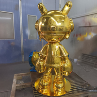 Sculpture en fibre de verre grand dessin animé Anime Animation personnage puissant marin astronaute galvanoplastie jouet figure statue personnalisée