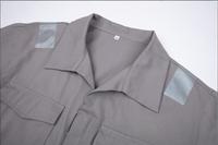 Combinaison de travail haute visibilité, vêtements de travail durables en sergé de polycoton, multi-poches, fermeture éclair, avec bande réfléchissante
